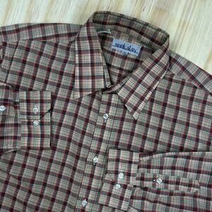 True Vintage 70s Towncraft Plaid Shirt FITS L Workwear Rockabilly‎ About 23x30